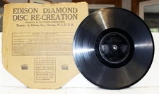 Rare Pre-War Comedy Edison Disc - Edward Meeker - Whistling Coon