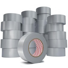 24-Pack 9 Mil Silver Heavy Duty Duct Tape Strong Adhesive, 2 Inch X 720 Yd Duct