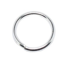 100-Piece 4mm Silver Plated Open Jump Rings, 21-Gauge