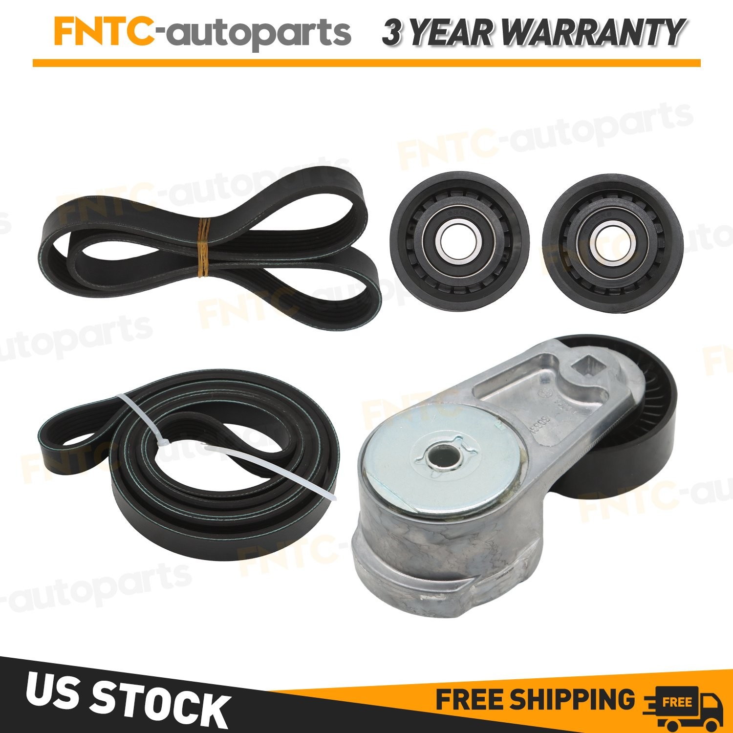 Drive Belt Tesnioner Kit for Maserati Ghibli Quattroporte Levante 3.0TT V6