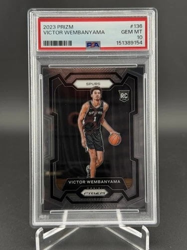 2023 Panini Prizm Victor Wembanyama #136 PSA 10 RC San Antonio Spurs
