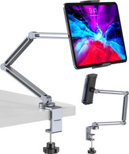 Tablet Arm Mount with Super Grip, Adjustable Foldable Holder  Heavy Duty Alumin