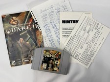 Quake II Nintendo 64 N64 Game Manual Inserts Authentic Tested Works