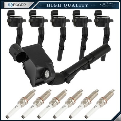 ECCPP 6 For 15-18 Mercedes Benz E400 3.0L V6 Ignition Coil & Spark Plug UF777
