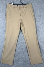 Dockers Tech Chino Golf Pants Mens 36X30 Khaki Beige Waistband Slim Fit NWT
