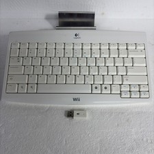 Logitech Wireless Keyboard Compatible with Nintendo Wii Includes Dongle Receiver