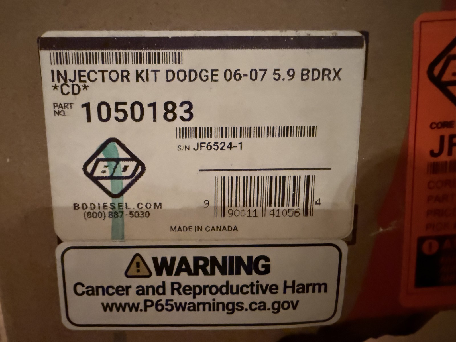 BD Diesel Injectors + Install Fits Dodge Ram 5.9L Cummins 2006-2007 thumbnail 2