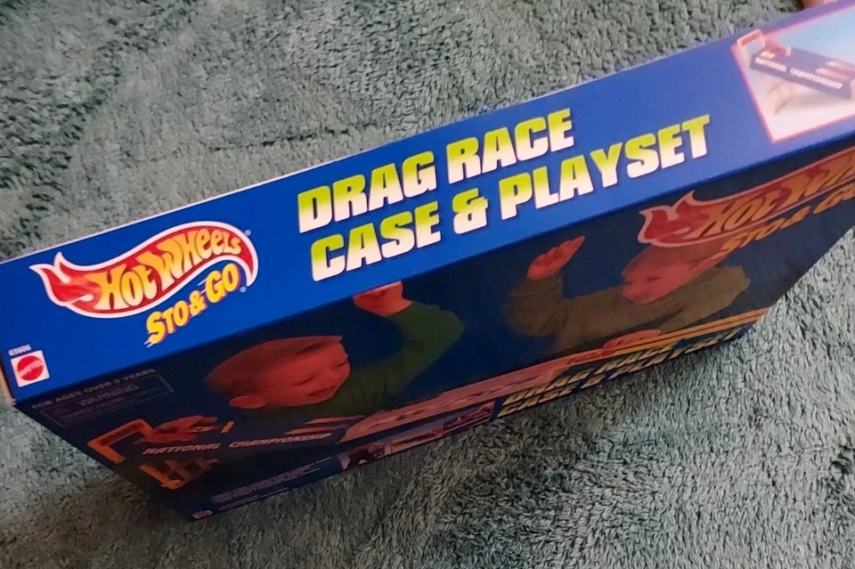1995 Hot Wheels Sto & Go Drag Race Case & Playset Vintage Sealed New. Quick Ship - Image 4 of 4
