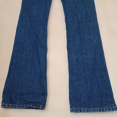 EVISU DONNA Hello Kitty Jeans Size 28 Indigo Seagull Embroidery