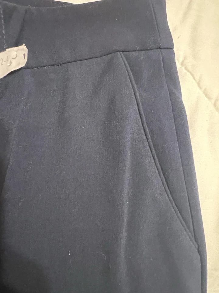 Tahari ASL Women's Pants Sz 14 Slim-Leg Ankle Navy Blue - Image 2 of 4