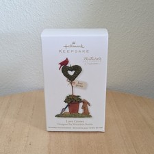 HALLMARK 2011  LOVE GROWS Marjolein Bastin CARDINAL RABBIT KEEPSAKE ORNAMENT NIB