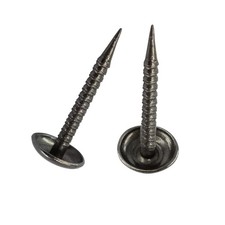 100 PCS 4/5 Inch Mini Black Upholstery Nails Round Head Thumb Pushpins Tacks