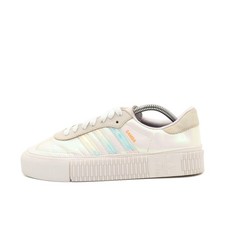 adidas Damen Samba Sneaker Weiß/Holographisch Holographisches Finish EU 38⅔