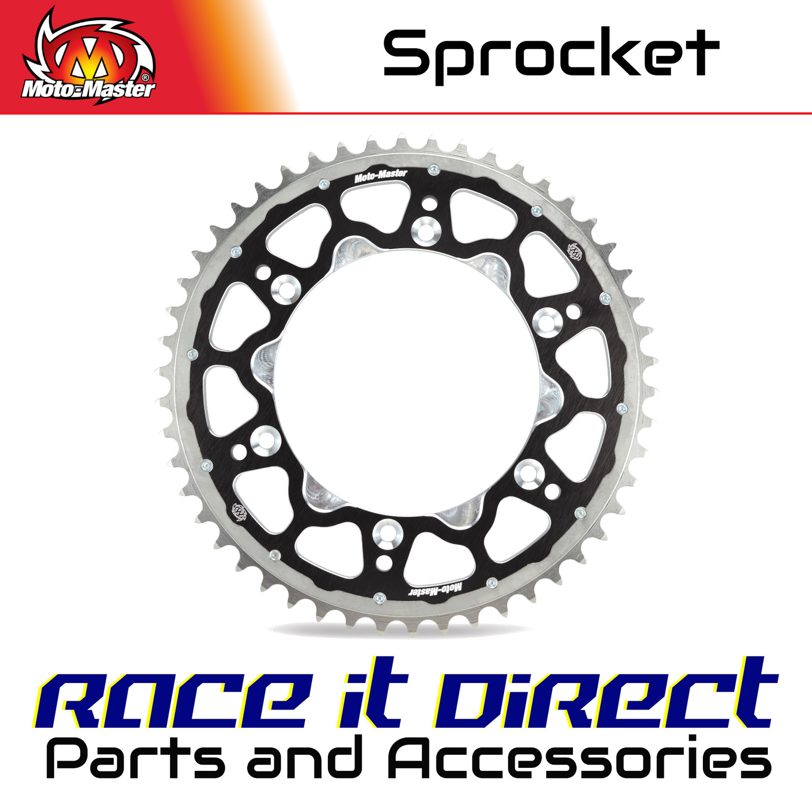 Sprocket for HONDA CRF 450 X 2005-2015 Rear Fusion Black 50T MotoMaster