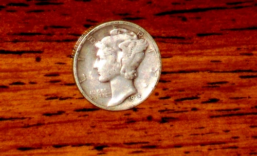 1935 SILVER MERCURY DIME - GRADES "FINE"