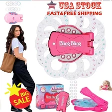 Bling Glitter Diamond Styling Tools Hair Gemstone Styling Set