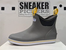 XTRATUF Men's WaterProof Ankle Deck Boots - Size: 13 - 22735 - Gray / Yellow NEW