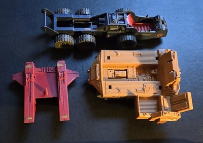 Vintage 1980's Gi Joe Vehicles and Accessory Parts Cobra Adder, Cobra Jet...
