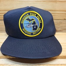 Michigan State Police  Aviation Section Baseball Cap/Hat Snapback Cobra Caps