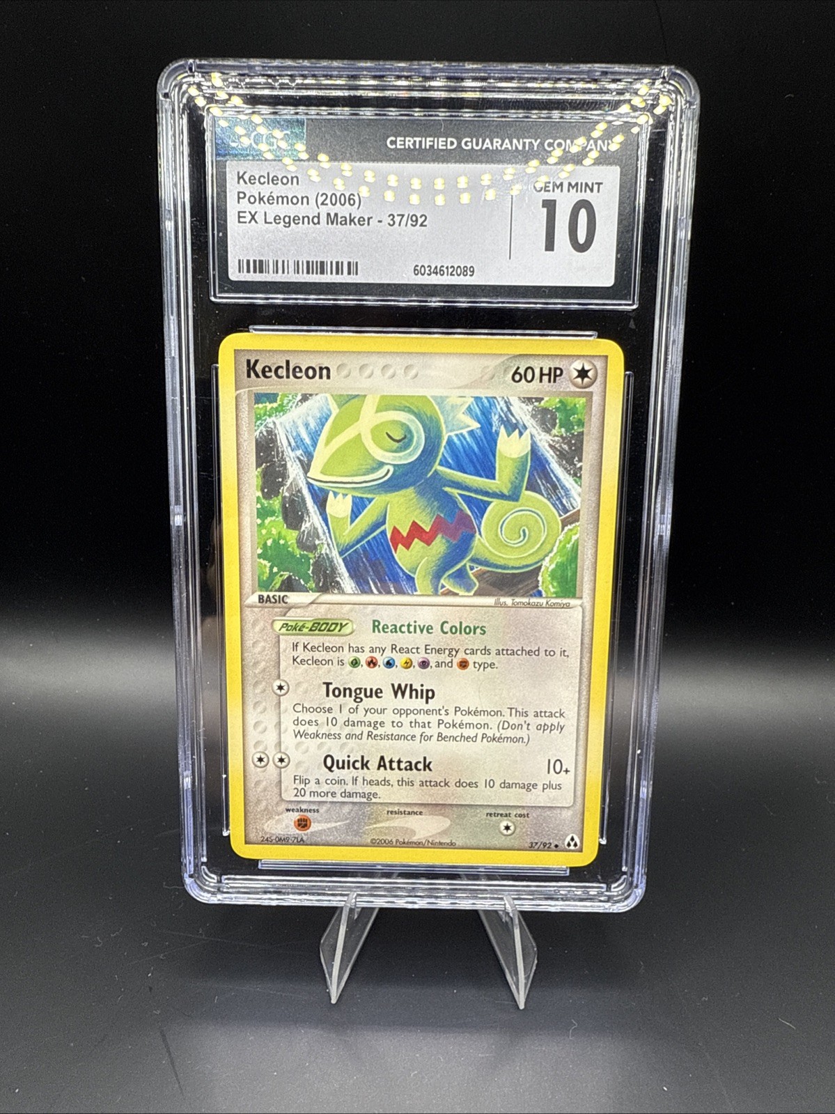 Kecleon 37/92 Legend Maker Regular CGC 10