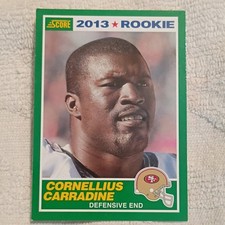 Panini 2013 Score Cornellius Carradine #341 Rookie San Francisco 49ers Card. rookie card picture