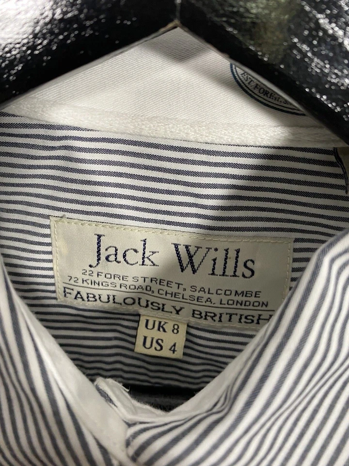 JACK WILLS Shirt - Size UK8 - Striped - Great Condition - Women’s - Image 2 of 3