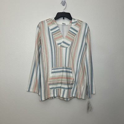 Roxy Girl Fille Hoodie Pastel Striped Terry Girls XL 16