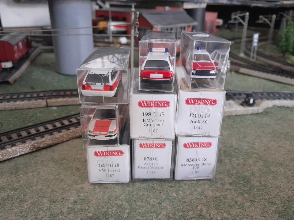 wiking Herpa h0 1/87 lotto 9 auto alcune in confezione originale - Immagine 2 di 2