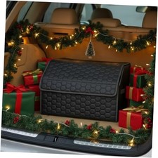 Cargo Organizer 17.7" - Compact Storage Totes With Lids For SUV, Black 17