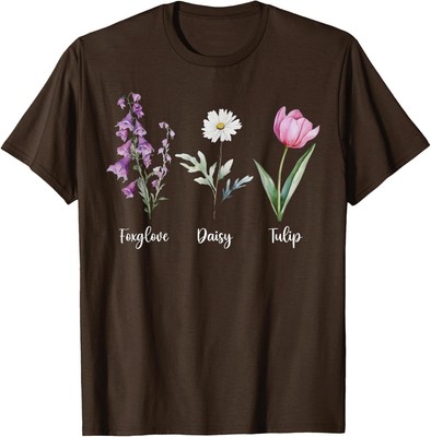 Subtle Floral Anti Trump Flowers Daisy Tulip Unisex T-Shirt