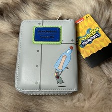 NWT Loungefly Nickelodeon Lenticular Zip Wallet - SpongeBob SquarePants Plankton