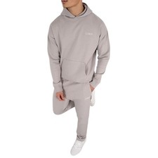 JK Attire Day To Day Straight Leg Full Tracksuit in Grey, Size XL