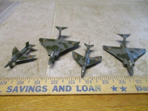 Dinky Gloster Javelin 735 Vintage Meccano RAF Jet Military Fighter Aircraft Lot