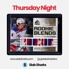 2022 SP GAME USED #RB-BS BRADEN SCHNEIDER ROOKIE BLENDS PATCH RC /15