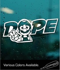 Dope Mario Vinyl Sticker Decal Video Game Racing Tuner Drift Import Dope Mario Vinyl Sticker Decal Video Game Racing Tuner Drift Import
