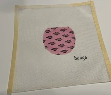 Bongo Needlepoint Canvas - Insert Pink With Lips