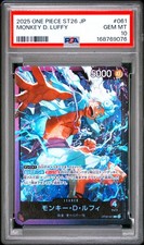 2025 ONE PIECE JPN STARTER DECK ST26-PURPLE/BLACK #061 MONKEY D. LUFFY PSA 10