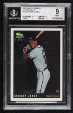 1991 Classic Best Macon Braves Chipper Jones #19 BGS 9 MINT HOF sq1