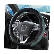 14.5"-15" Car Steering Wheel Cover, Auto Interior Wheel Protector with Green