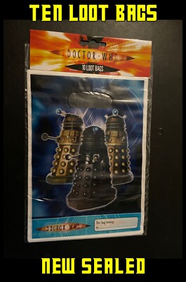 Doctor Who Beutetüten - Kinder Partytüten - 10er Pack Tüten (je 16 cm x 22 cm)