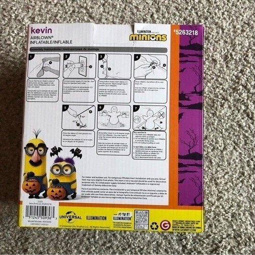 Despicable Me Kevin Halloween Inflatable NEW 3.5 ft Yellow Blow Up Decoration - Picture 2 of 2