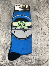 Star Wars The Mandalorian Socks 2-Pack Sz Men 6-12 The Child BABY YODA Disney