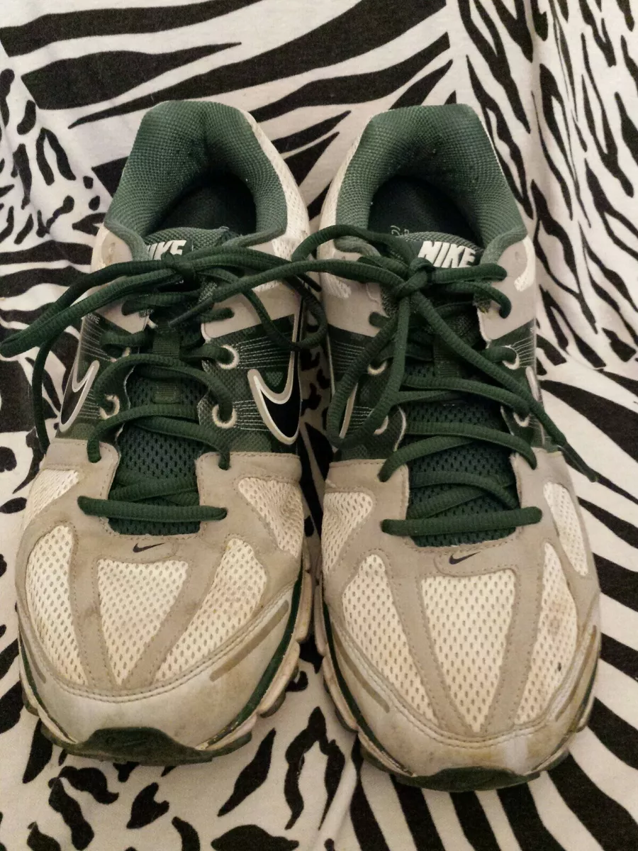 Nike Zoom AIR Pegasus 28 Sneakers Womens 11.5 Gray Green Free Shipping