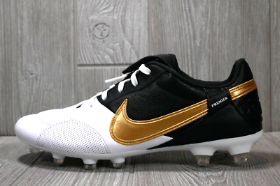 Nike Premier 3 FG AT5889-174 Black White Mens Soccer Shoes Cleats