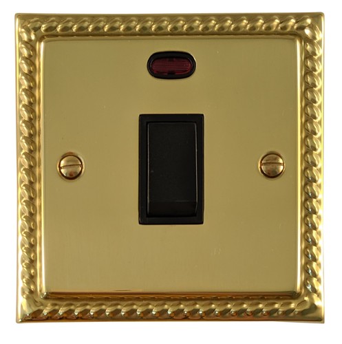 G&H Monarch Roped Polished Brass MBB Light Switches, Plug Sockets, USB, Dimmers - Picture 23 of 47