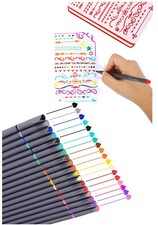 Journal Planner Pens Colored Fine Point Markers Tip Drawing Porous Fineliner NEW