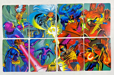PROMO CARD SET: Marvel X-MEN DANGER ROOM SESSIONS 8 Mini Card Set