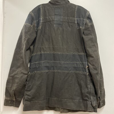 Slab By Rick Owens MFO6012 Men's DENIM Jacket Jeans wax wash DARK