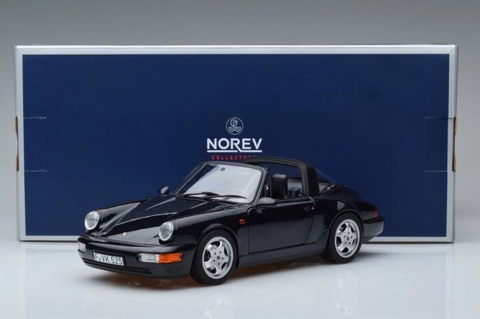 1991 PORSCHE 911 (964) CARRERA 4 TARGA BLUE 1:18 by NOREV 187340