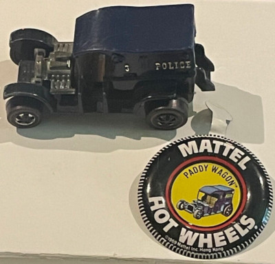 1969 Hot Wheels Redline  Blue Paddy Wagon W/Badge